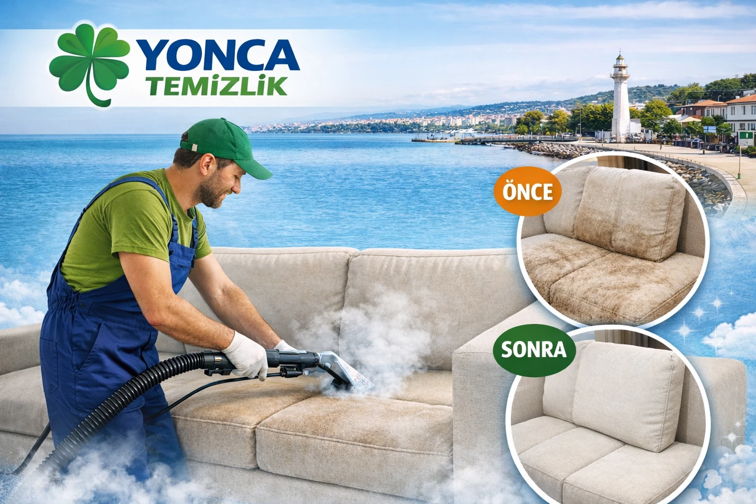 Darıca Yalı Mahallesi Koltuk Yıkama Buharlı Derinlemesine Koltuk Temizliği